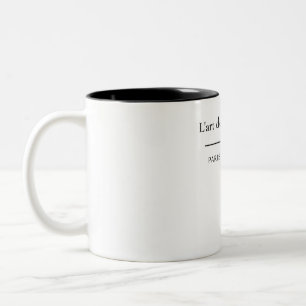 L'art de la Simplicité Frans Chic Minimalistische Tweekleurige Koffiemok