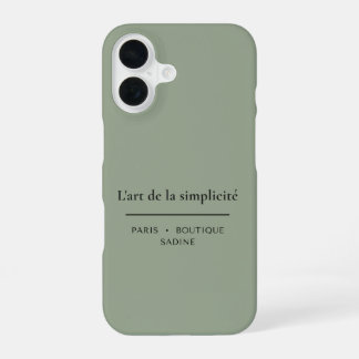 L'art de la Simplicité Sage Green iPhone Hoesje iPhone 16 Hoesje