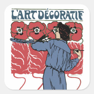 L'Art Decoratif Vierkante Sticker