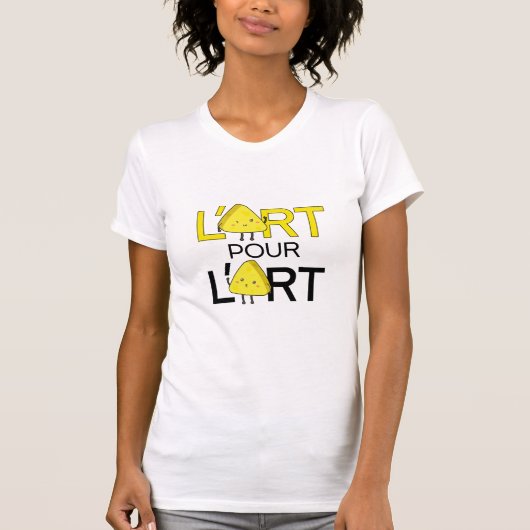 L'art pour l'art - Kunst voor kunst. Frans T-shirt (Voorkant)