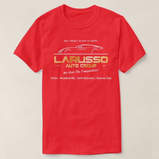 Larusso Auto Group Billboard Baseball TS shirt (Design voorkant)
