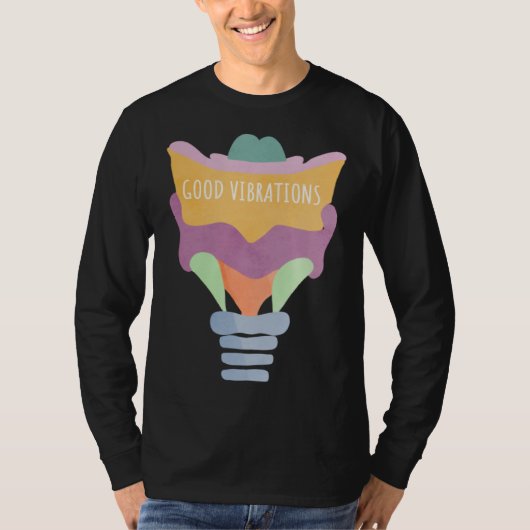 Larynx Pun Good Vibrations T-shirt (Voorkant)