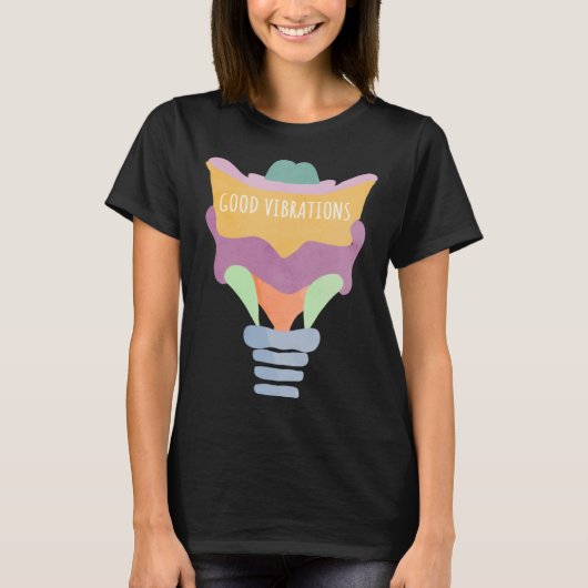 Larynx Pun Good Vibrations T-shirt (Voorkant)