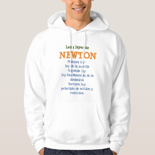 las 3 leyes de Newton Hoodie (Voorkant)
