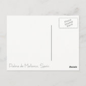 Las blancas palomas de Palma * Briefkaart (Achterkant)