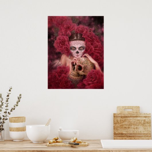 Las Calaveras Art Print (Keuken)