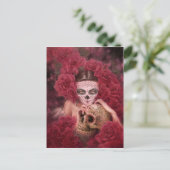 Las Calaveras Dark Fantasy Briefkaart (Staand voorkant)