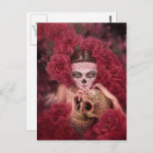 Las Calaveras Dark Fantasy Briefkaart (Voorkant / Achterkant)