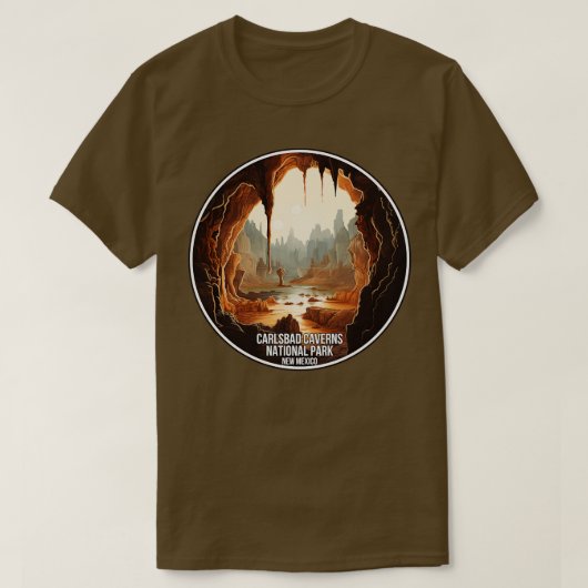 Las Caverns Nationaal Park New Mexico T-shirt (Design voorkant)