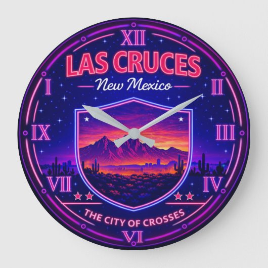 Las Cruces New Mexico Desert Mountain  Grote Klok (Voorkant)