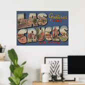 Las Cruces, New Mexico - Grote Letter-scènes Poster (Thuiskantoor)