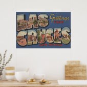 Las Cruces, New Mexico - Grote Letter-scènes Poster (Keuken)