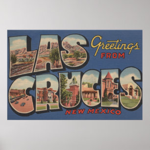 Las Cruces, New Mexico - Grote Letter-scènes Poster