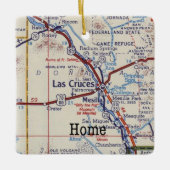 Las Cruces New Mexico kerstversiering Keramisch Ornament (Voorkant)