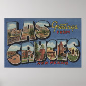 Las Cruces, New Mexico - Large Letter Scenes 2 Poster (Voorkant)