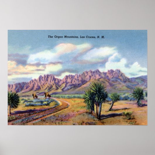 Las Cruces New Mexico Organ Mountains Poster (Voorkant)