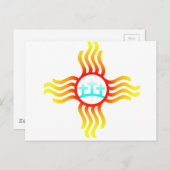 Las Cruces New Mexico Zia met drie kruising Briefkaart (Voorkant / Achterkant)