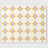 Las Cruces New Mexico Zia met drie kruising Cadeaupapier (Vlak)