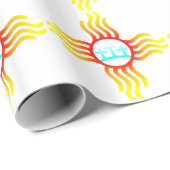 Las Cruces New Mexico Zia met drie kruising Cadeaupapier (Rol Hoek)