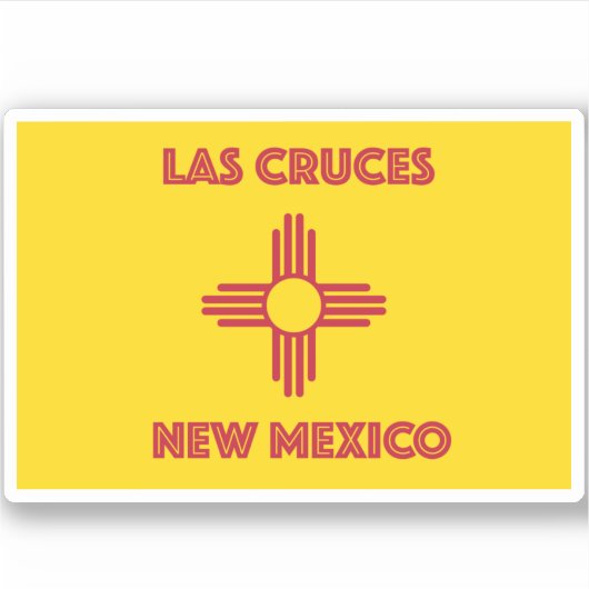 Las Cruces NM Sticker (Voorkant)