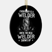 Las der Mannen Funny Welding Legend the Real Keramisch Ornament (Rechts)