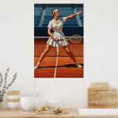 L'AS DU TENNIS (De Tennisaas) - Originele Kunst De Poster (Keuken)