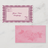 Las en Rozen Visitekaartje (Voorkant / Achterkant)