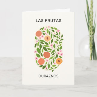 Las Frutas: Duraznos - Perzikmarkt Kaart