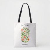Las Frutas: Duraznos - Perzikmarkt Tote Bag (Voorkant)