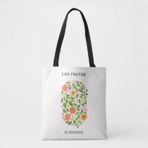 Las Frutas: Duraznos - Perzikmarkt Tote Bag