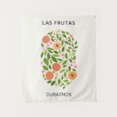 Las Frutas: Duraznos - Perzikmarkt Wandkleed (Voorkant)