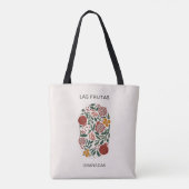 Las Frutas: Granadas - Granaatappelmarkt Tote Bag (Achterkant)