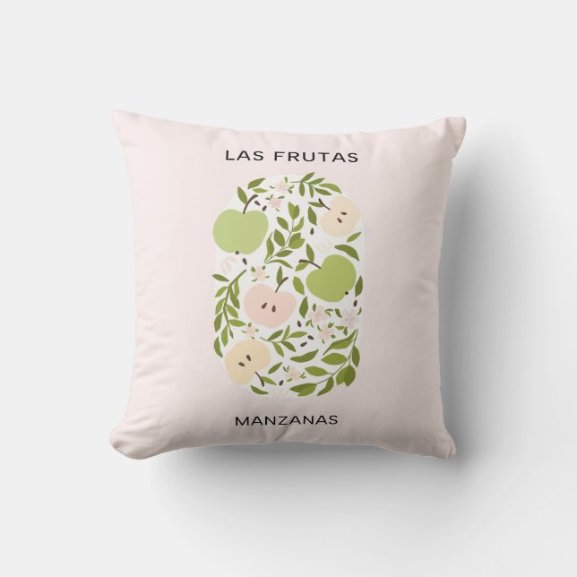 Las Frutas: Manzanas - Apple Market Kussen (Voorkant)
