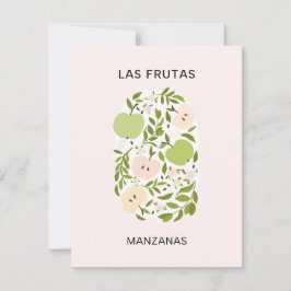 Las Frutas: Manzanas - Apple Market Notitiekaartje