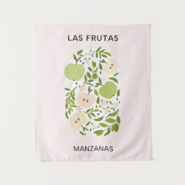 Las Frutas: Manzanas - Apple Market Wandkleed