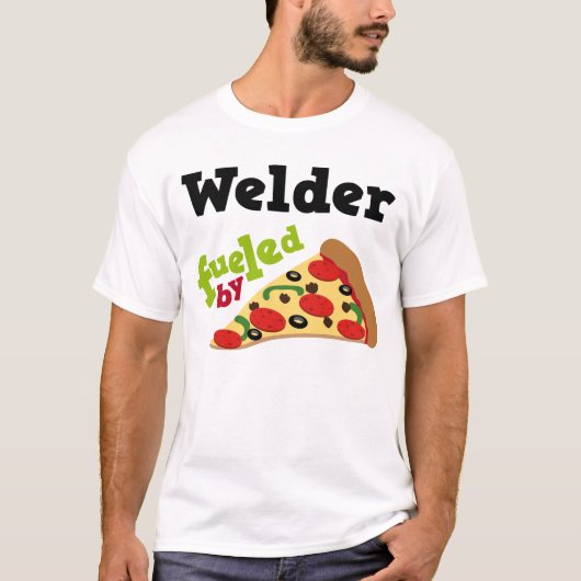 Las (Funny) Pizza T Shirt (Voorkant)