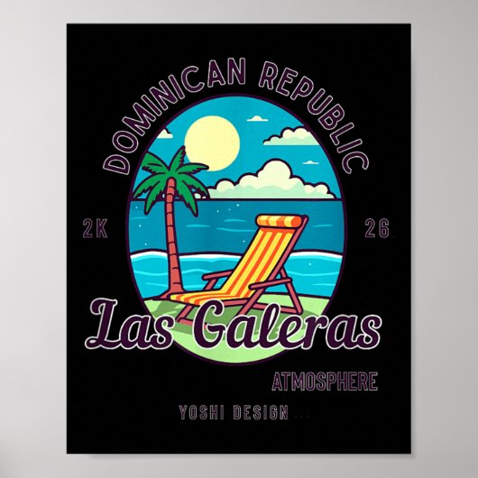 Las Galeras - Dominicaanse Republiek Poster (Voorkant)