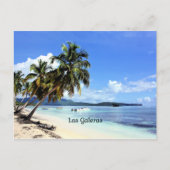 Las Galeras, tropische scène uit de Dominicaanse R Briefkaart (Voorkant)