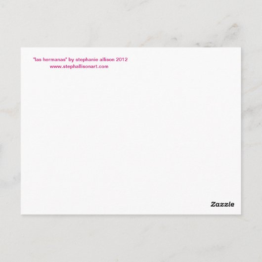 Las Hermanas Briefkaart (Achterkant)