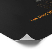 LAS - Las Vegas Harry Reid Luchthaven Runway Diagr Poster (Hoek)