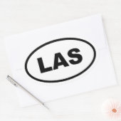 LAS Las Vegas Ovale Sticker (Envelop)