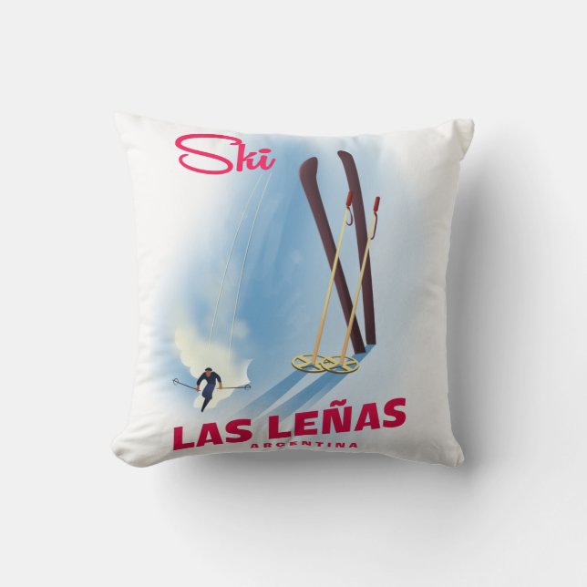 las leñas Argentinië skiën Kussen (Voorkant)