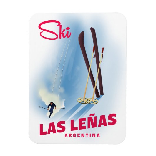 Las Leñas Argentinië skiën Magneet (Verticaal)