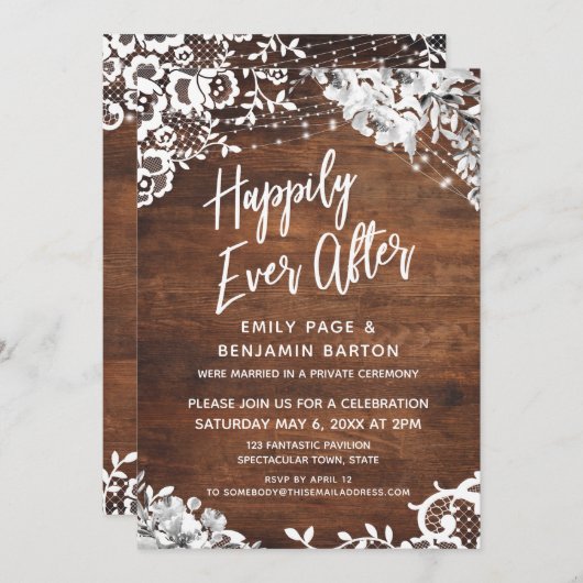 Las, licht en hout, gelukkig altijd op hout kaart (Voorkant / Achterkant)