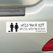 las_ma_maar bumpersticker (Op auto)