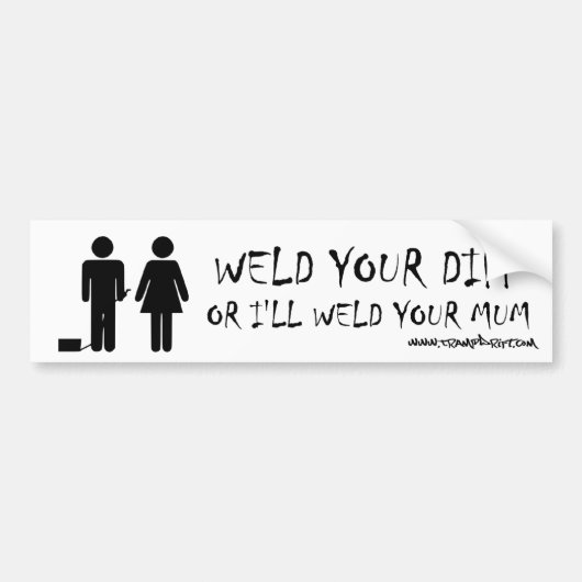 las_ma_maar bumpersticker (Voorkant)