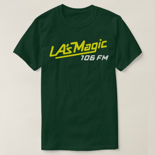 LAs MAGIC 106 FM Retro Defunct Radio Station T-shirt (Design voorkant)