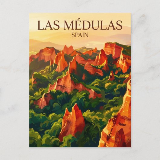 Las Médulas Spanje Briefkaart (Voorkant)