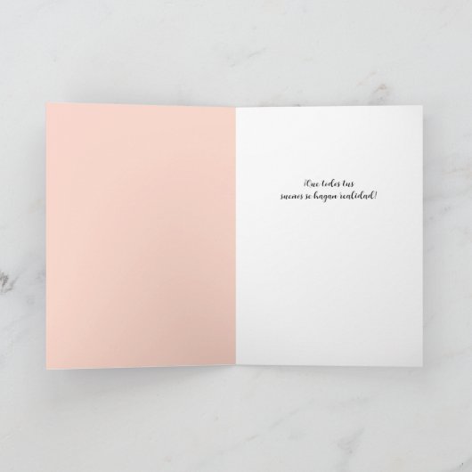 Las Mejores Felicidades – Spaanse beste wensen Kaart (Binnen)