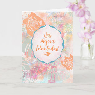 Las Mejores Felicidades – Spaanse beste wensen Kaart